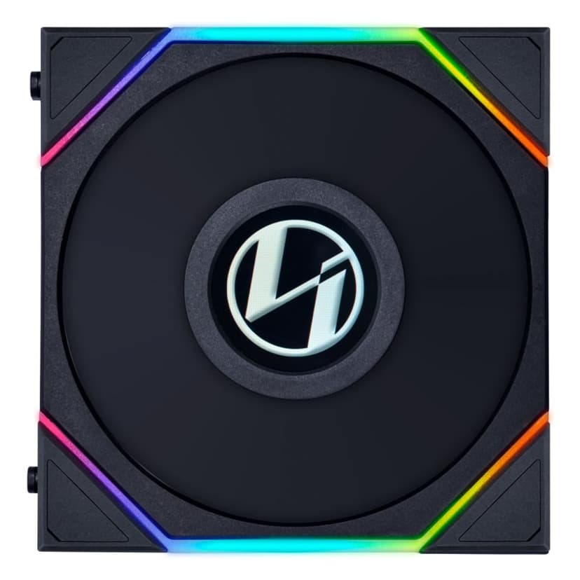 Lian-Li UNI FAN TL LCD 120 Reverse Blade 3P Tuuletin Musta