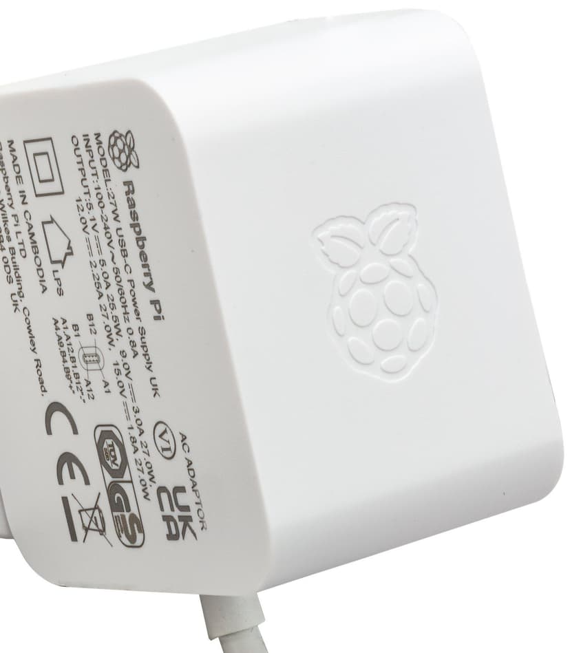 Raspberry Pi Power Supply 27W for RBP-5 USB-C EU