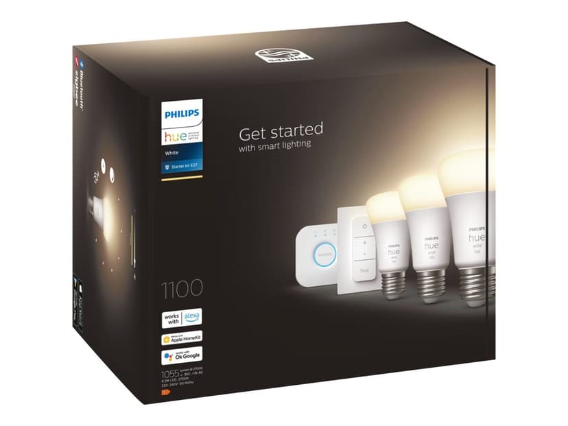 Philips Hue Startkit White 3 x E27 with remote