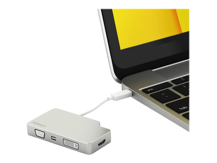 Startech USB-C Multiport Video Adapter 4K/1080p USB-C Uros DVI-D, HDMI, Mini DisplayPort, VGA Naaras Hopea