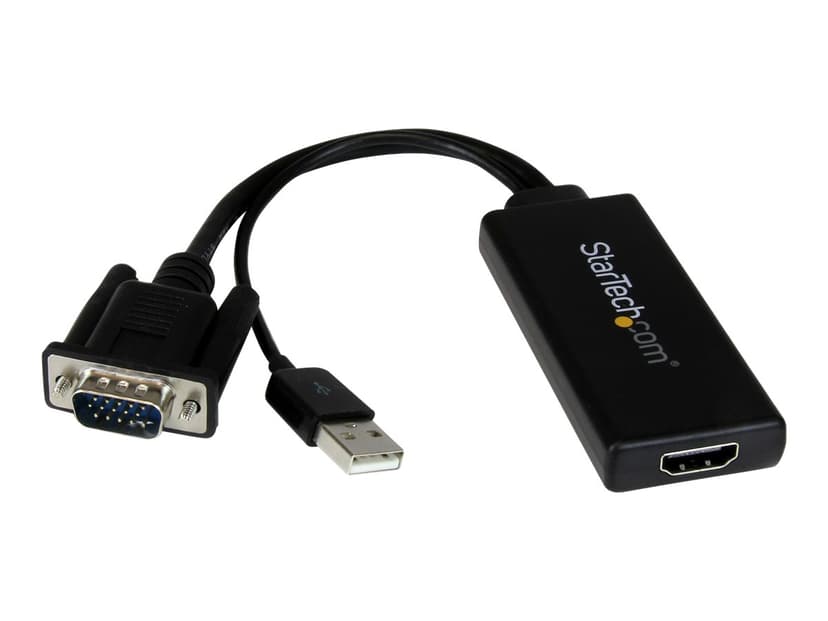 Startech VGA to HDMI Adapter +Sound Musta