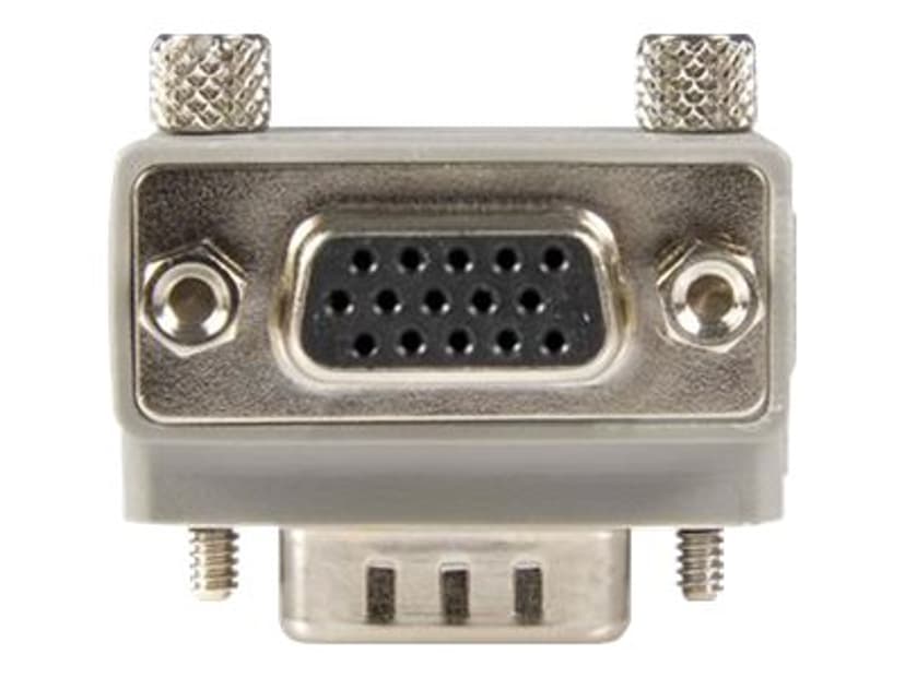 Startech Right Angle VGA to VGA Cable Adapter Type 1 VGA Uros VGA Naaras Harmaa