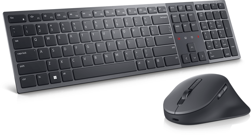 Dell Premier Collaboration Keyboard & Mouse - Km900 Pohjoismaat Näppäimistö- ja hiiri -pakkaus