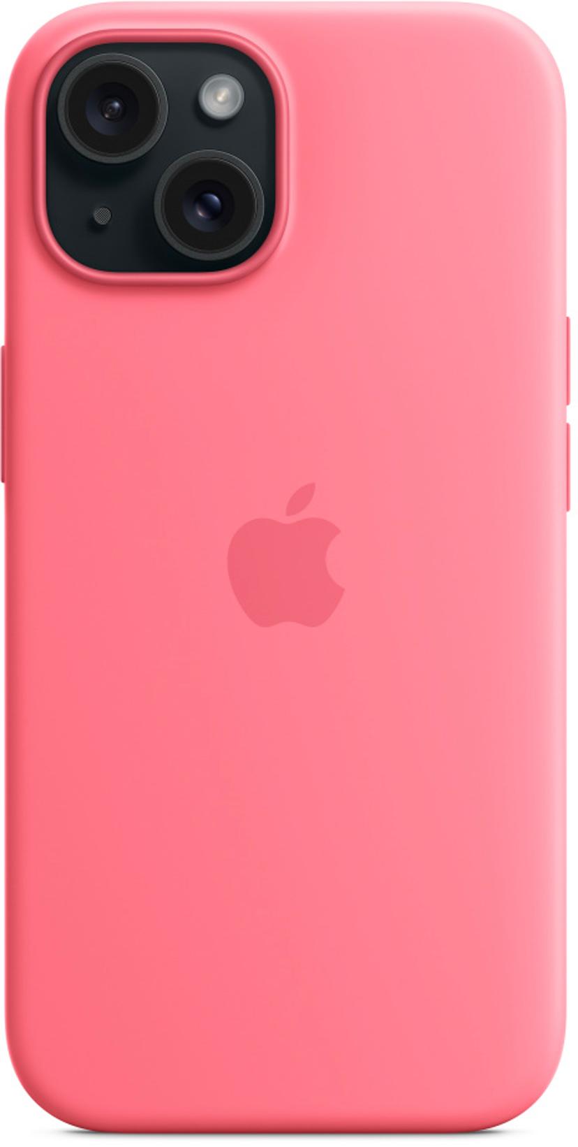 Apple Silicone Case With Magsafe iPhone 15 Vaaleanpunainen