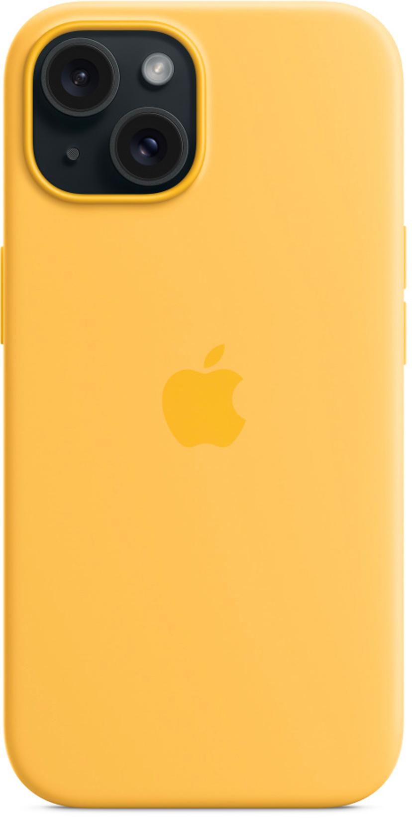 Apple Silicone Case With Magsafe iPhone 15 Oranssi