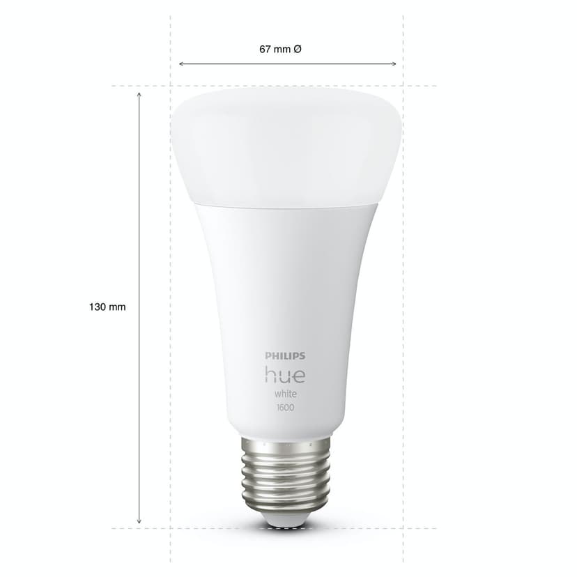 Philips Philips Hue, valkoinen A67 - E27-älylamppu - 1 600 lm