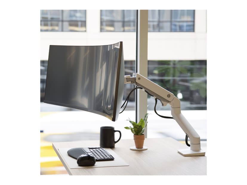 Ergotron HX Desk Monitor Arm med pivot Hvit - (Löytötuote luokka 2)
