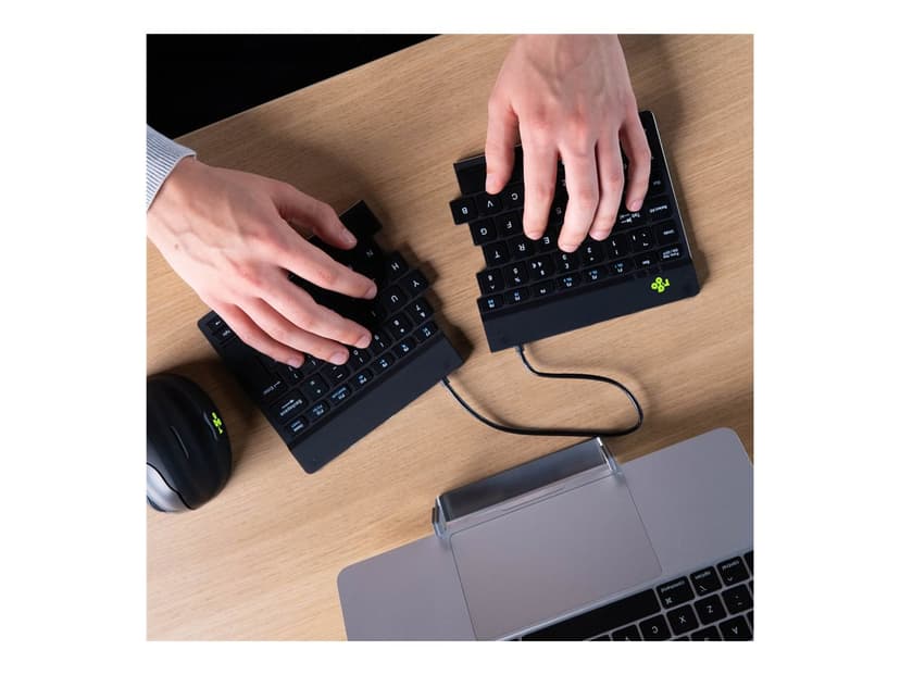 R-Go Tools Split Break Ergonomic Keyboard Nordic Wireless