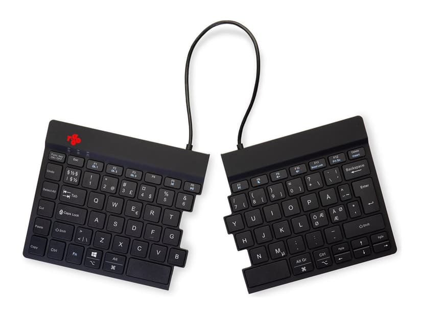 R-Go Tools Split Break Ergonomic Keyboard Nordic Wireless