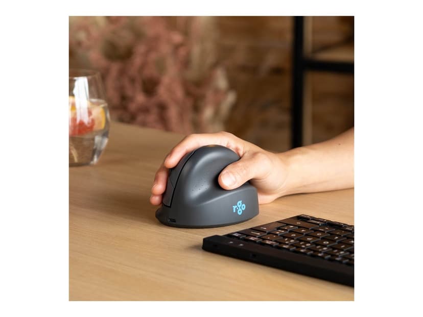 R-Go Tools HE Basic Vertical Mouse Right Handed Langaton 1600dpi Pystyhiiri