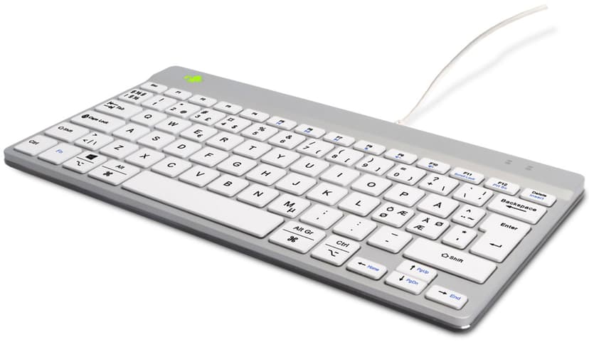 R-Go Tools Ergonomic Keyboard Nordic Wired Langallinen, USB-C Pohjoismaat Näppäimistö