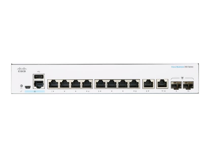 Cisco CBS350 8G 2SFP PoE 120W Ext PSU - (Löytötuote luokka 2)