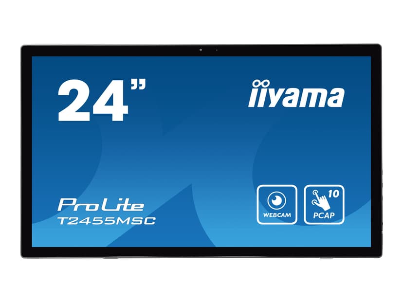iiyama ProLite T2455MSC-B1 24" PCAP 10p-Touch FHD IPS 16:9 24" IPS 400cd/m² 1920 x 1080pixels