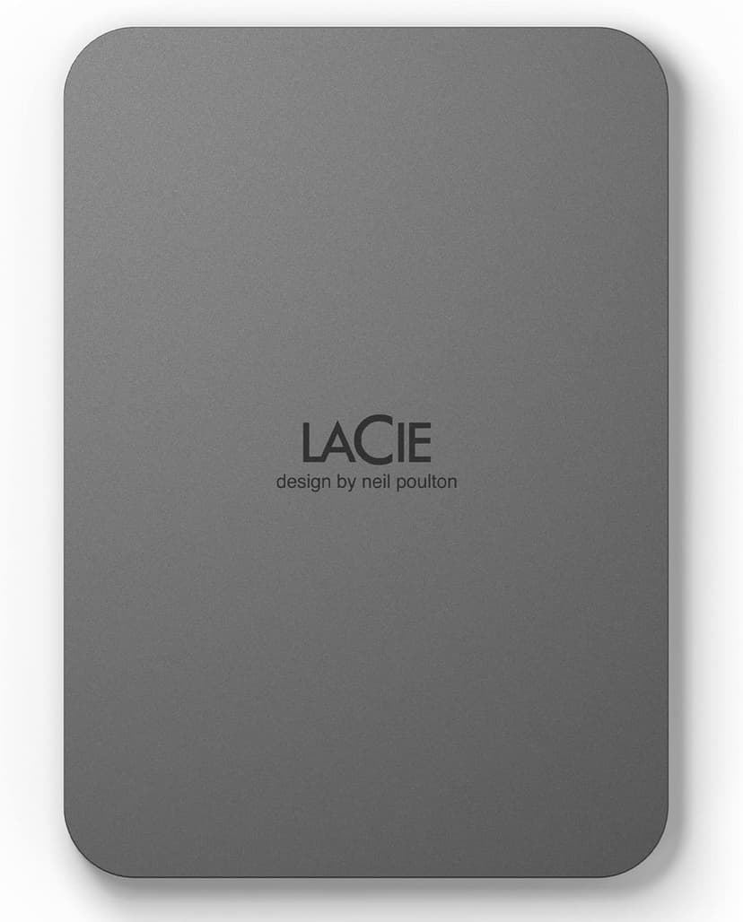 LaCie Mobile Drive Secure 5TB Harmaa