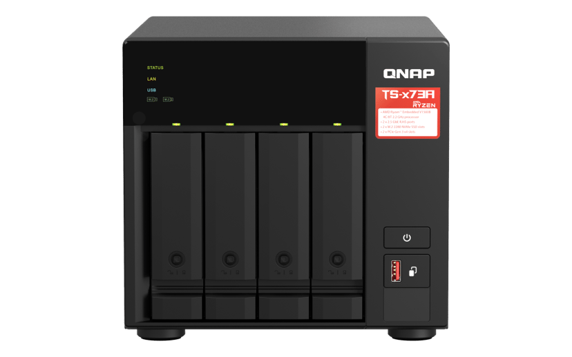 QNAP TS-473A 4-Bay Desktop NAS + 5-Port 2.5G Switch