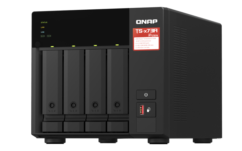 QNAP TS-473A 4-Bay Desktop NAS + 5-Port 2.5G Switch