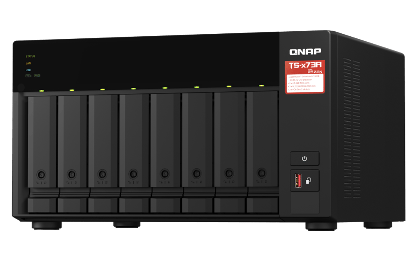 QNAP TS-873A 8-Bay Desktop NAS + 5-Port 2.5G Switch
