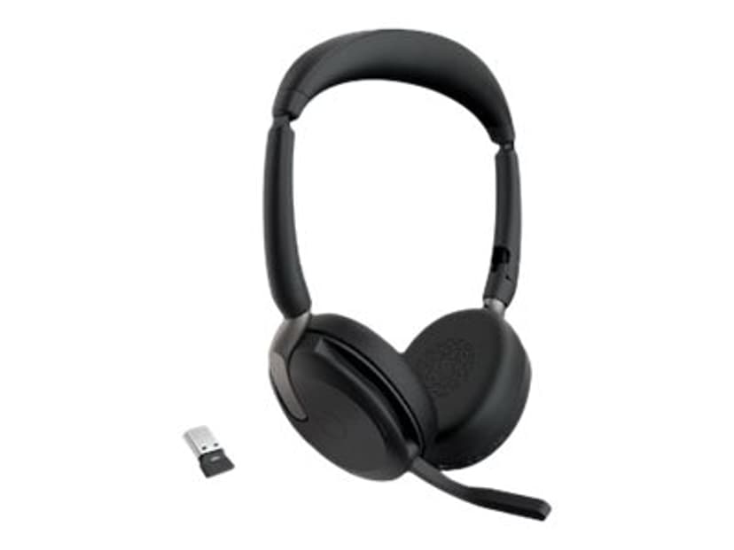 Jabra Evolve2 65 Flex - (Löytötuote luokka 2) Kuuloke + mikrofoni USB-A Optimoitu UC:lle Stereo Musta