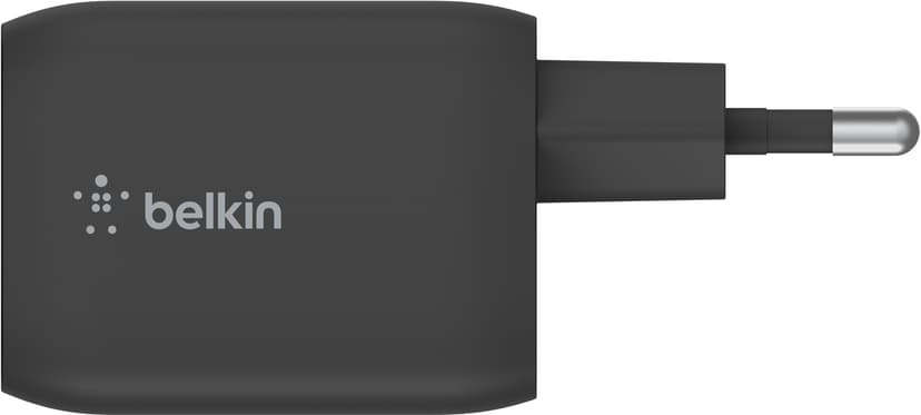 Belkin 65W USB-C Gan PD PPS Dual Wall Charger Musta