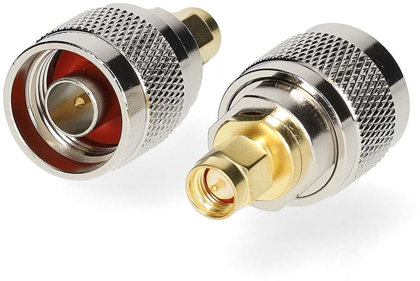 Nedis Sma Male To N Male Adapter Gold/silver Plated 50Ohm 2-Pack