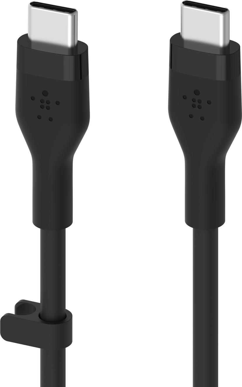 Belkin Flex USB-C to USB-C Cabel Silicone 2m USB C USB C Musta