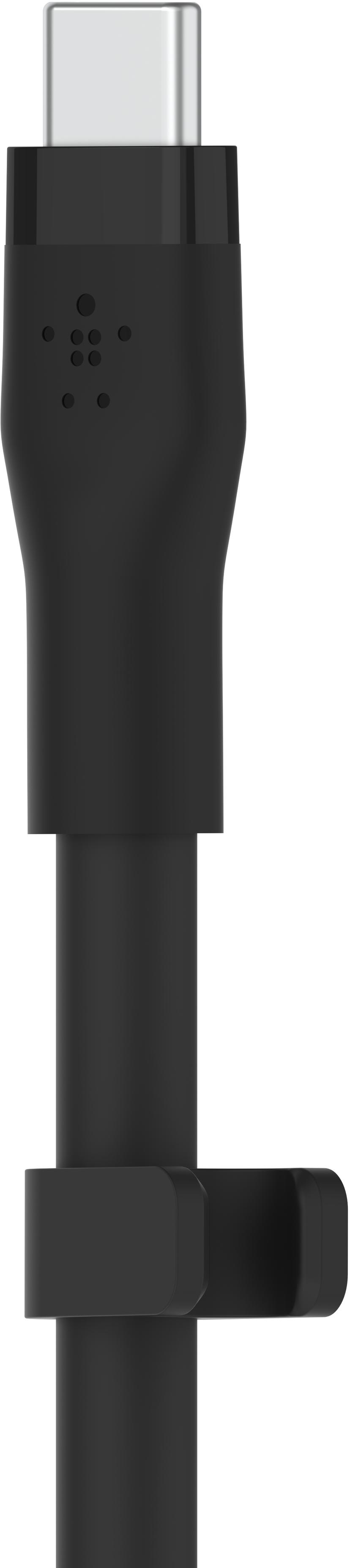 Belkin Flex USB-C to Lightning Cabel Silicone 3m Musta