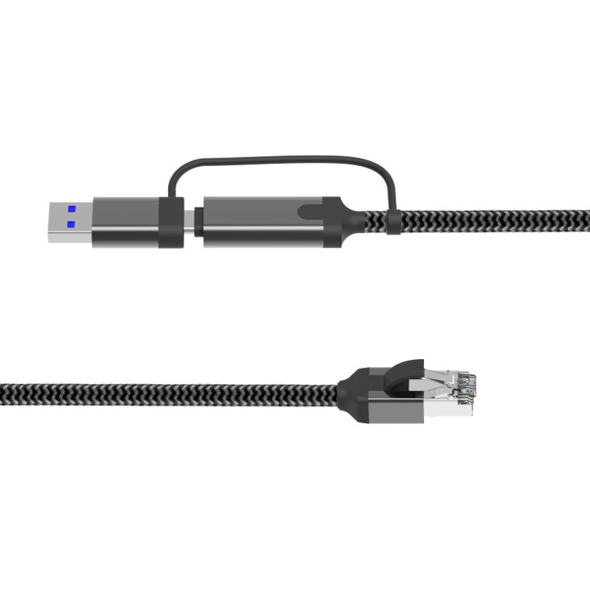 Direktronik Cable USB-C/USB-A - Gigabit LAN RJ-45 0.5m