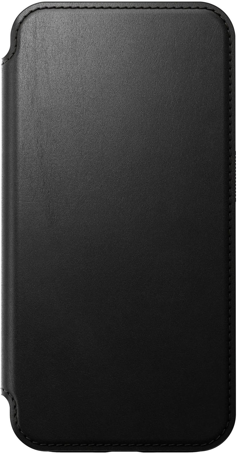 Nomad Modern Leather Folio iPhone 15 Pro Max Musta