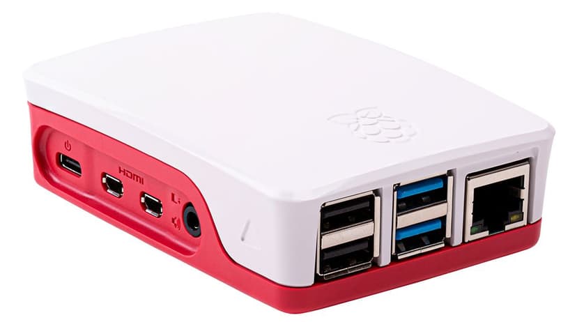 Raspberry Pi 4 Case - Red/White for RPI 4