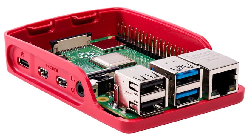 Raspberry Pi 4 Case - Red/White for RPI 4