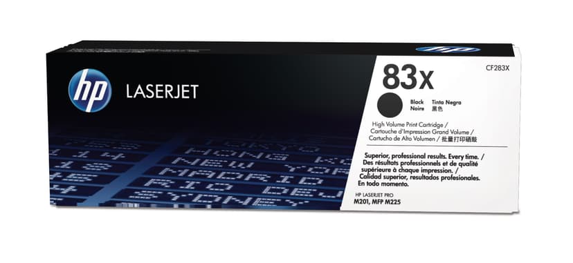 HP Värikasetti Musta 83X 2.2K - CF283X