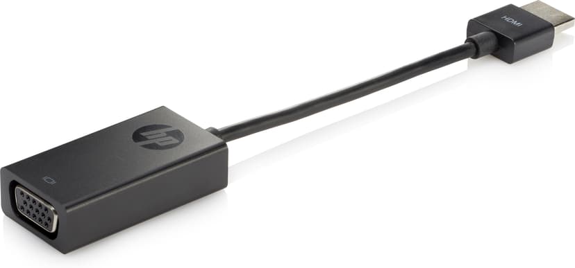 HP HDMI To VGA Display Adapter 0.045m HDMI VGA (D-Sub) Musta