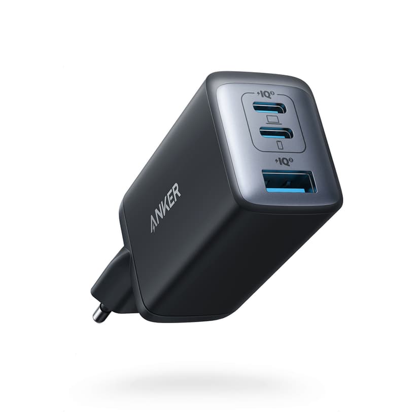 Anker 735 3-Port 65W Charger Black Musta