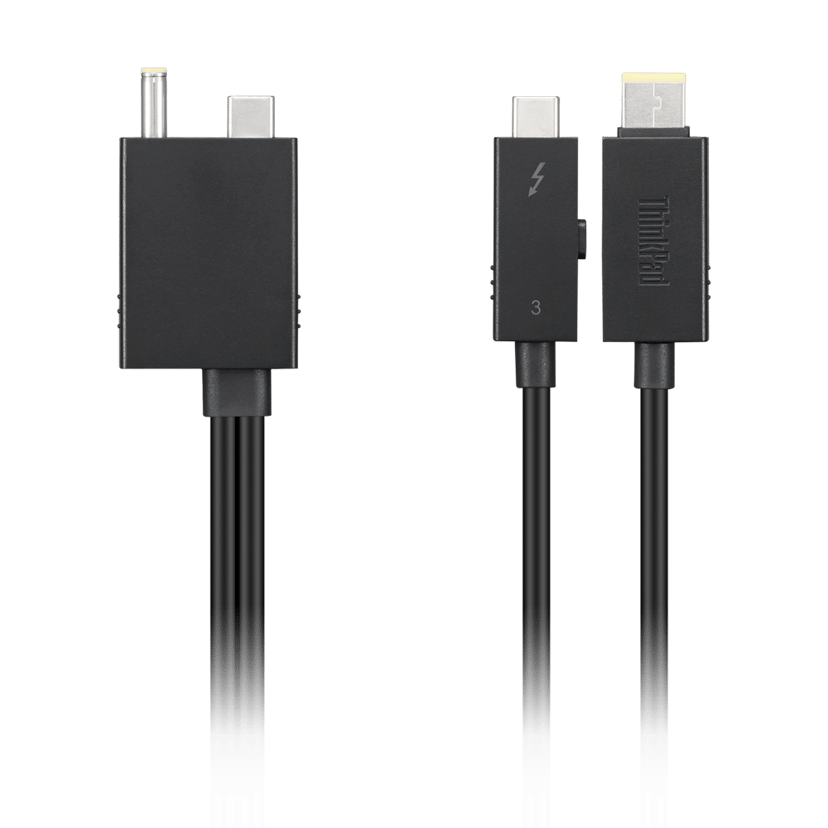 Lenovo Split Cable 0.7m Musta