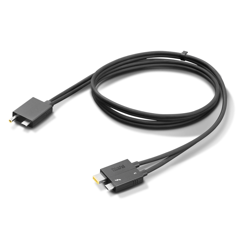 Lenovo Split Cable 0.7m Musta