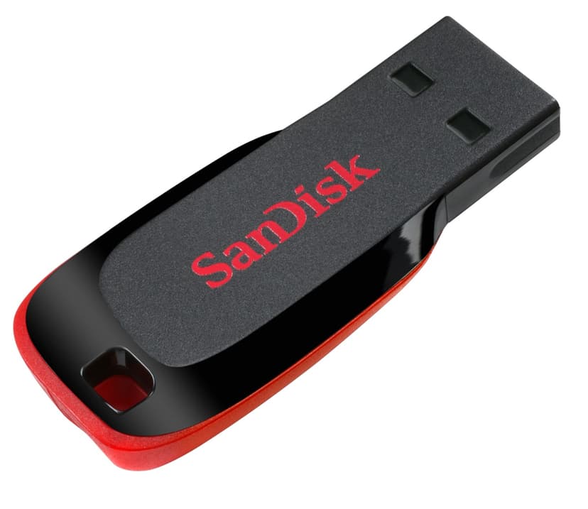 SanDisk Cruzer Blade 32GB USB A-tyyppi Musta, Punainen
