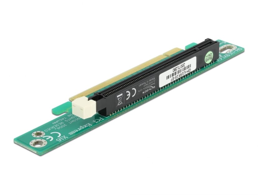 Delock Riser card PCI Express x16 angled 90° left insertion