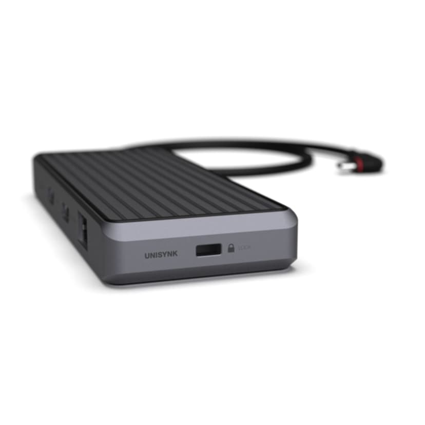 Unisynk 10 Port Dual Screen Hub 4K 100W Black USB Type-C