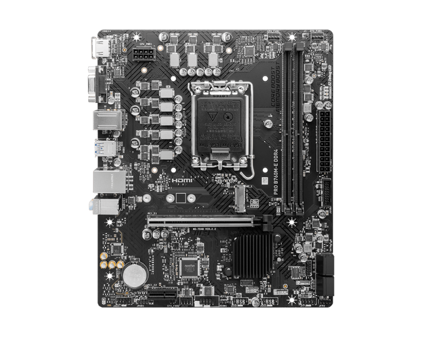 MSI MSI PRO B760M-E DDR4 emolevy Intel B760 LGA 1700 mikro ATX LGA 1700 mikro ATX