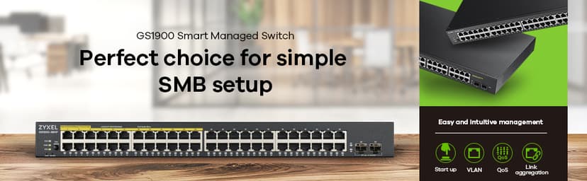 Zyxel GS1900-48 48-Port 2SFP Switch