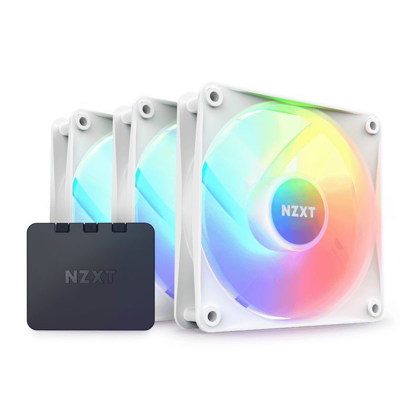 NZXT F120 RGB Core Triple Pack Tuuletin Valkoinen