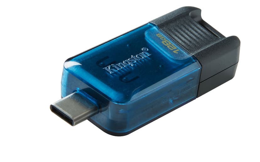 Kingston DataTraveler 80 M 128GB USB Type-C Musta, Sininen