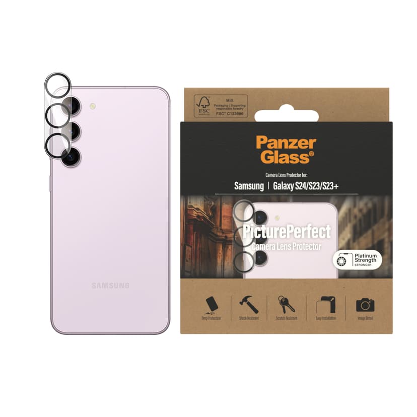 Panzerglass PicturePerfect Camera Lens Protector for Samsung Galaxy S23, Galaxy S23+