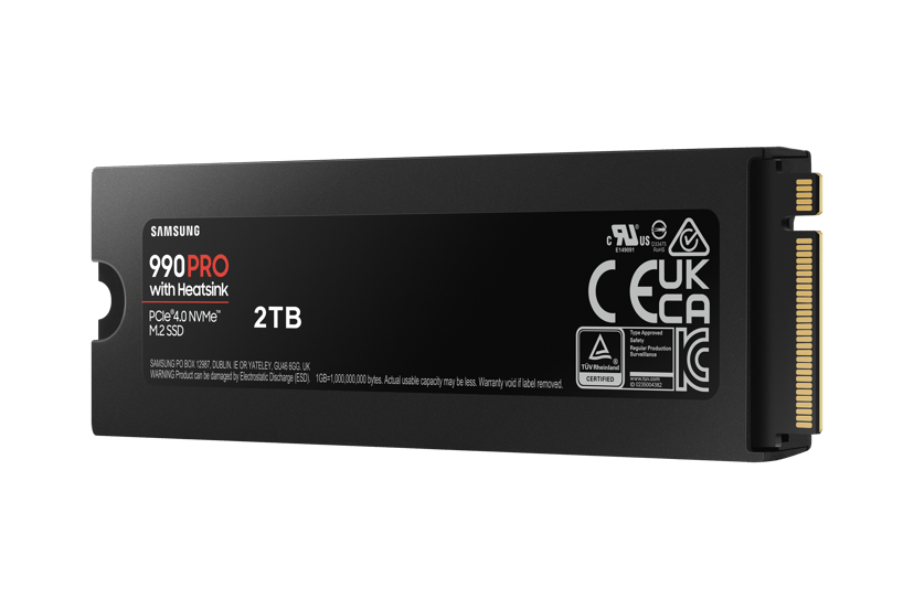 Samsung 990 PRO 2TB SSD Heatsink M.2 PCIe 4.0