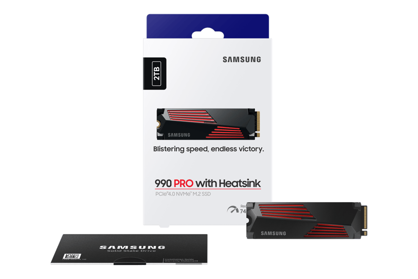 Samsung 990 PRO 2TB SSD Heatsink M.2 PCIe 4.0