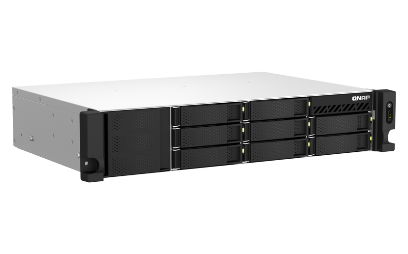 QNAP QNAP TS-864EU-RP-8G NAS- ja tallennuspalvelimet Teline ( 2U ) Ethernet LAN Musta