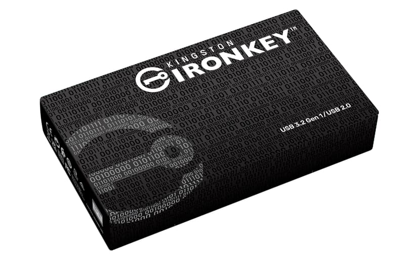 Kingston IronKey D500s 256GB USB A-tyyppi Musta