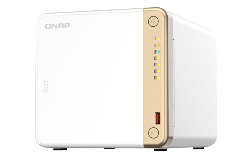 QNAP QNAP TS-462-4G NAS- ja tallennuspalvelimet Tower Ethernet LAN Valkoinen N4505