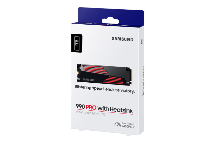 Samsung 990 PRO 1TB SSD Heatsink M.2 PCIe 4.0