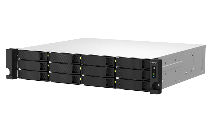 QNAP QNAP TS-1264U-RP NAS Teline ( 2U ) Ethernet LAN Alumiini, Musta